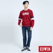 【EDWIN】男裝 FLEX高腰直筒牛仔褲(中古藍)