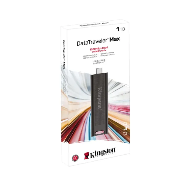 【Kingston 金士頓】1TB DataTraveler MAX Type-C USB3.2 Gen2 隨身碟(平輸 DTMAX/1TB)