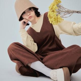 【OB 嚴選】抗UV純色剪接線V領長袖上衣 《KG1519》
