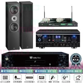 【金嗓】K1A+TDF HK-260RU+ACT-35B+Monitor Supreme 802(6TB點歌機+綜合擴大機+無線麥克風+落地型喇叭)