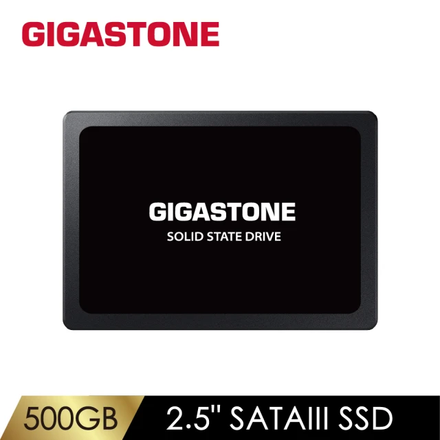 【GIGASTONE 立達】500GB SATA III 2.5吋高效固態硬碟(最高讀取速度520MB/s / 寫入速度480MB/s)