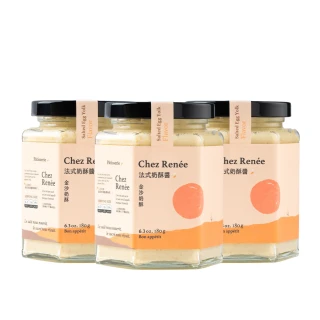 【Chez Renee】原味+金沙+榛果可可法式奶酥醬3入裝(CR/O+E+C)
