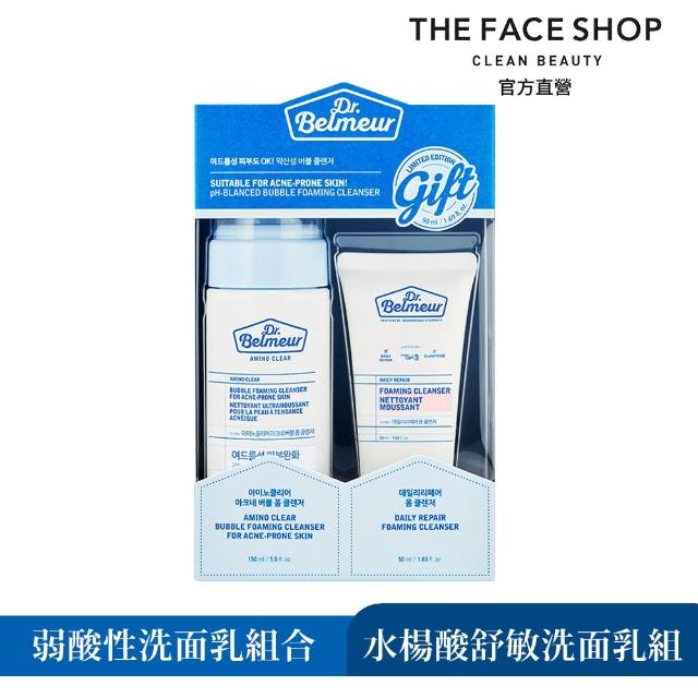 即期品【THE FACE SHOP 菲詩小舖】官方直營 肌本博士護理潔顏組 洗面乳150ML+50ML(效期2025/07/05)