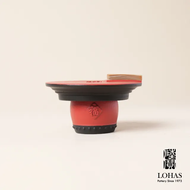 【LohasPottery 陸寶】天地人和茶禮 經典藍/富貴紅(一壺一海六杯六杯托 壺承 蓋置 茶濾 茶葉罐 活水球)