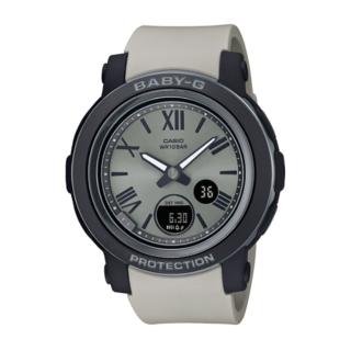 【CASIO 卡西歐】BABY-G 輕巧簡潔 羅馬時刻 時尚灰 BGA-290-8A 41.5mm