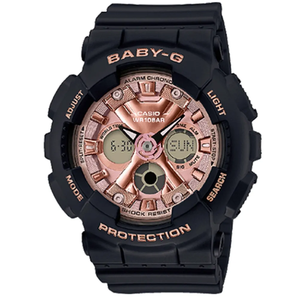 【CASIO 卡西歐】BABY-G 時尚雙顯腕錶-BA-130-1A4