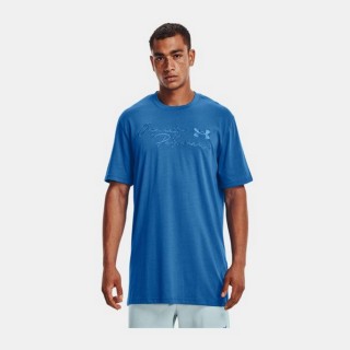 【UNDER ARMOUR】UA Training Graphics短T-Shirt 男 短袖上衣 海灣藍(1370532-474)
