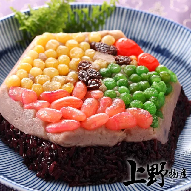 【上野物產】八寶芋泥甜紫米糕1份(600g±10%/份)