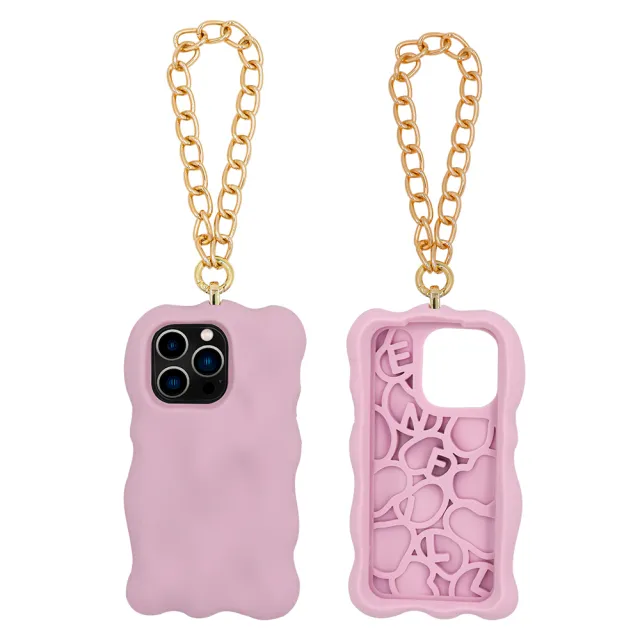 【Candies】iPhone 14 Pro 適用6.1吋 Simple夢幻珠光手機殼(紫)