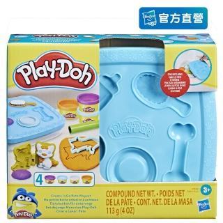 【PLAYDOH 培樂多】其他系列-小小攜帶收納盒黏土遊戲組 PETS PLAYSET F6914(兒童無毒黏土玩具/觸覺玩具)