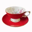 【英國Aynsley】紅玫瑰系列 骨瓷雅典色釉杯盤組  150ml(6色任選) 喬遷禮 入厝禮 母親節