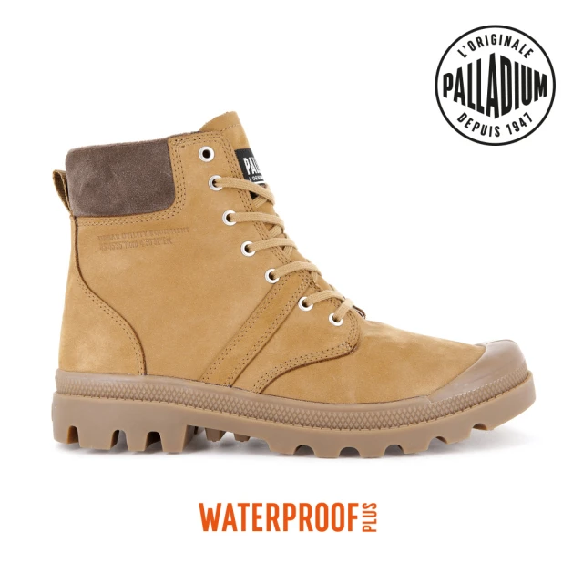 【Palladium】PALLABROUSSE CUFF WP+皮革防水靴-中性-焦糖(77982-237)