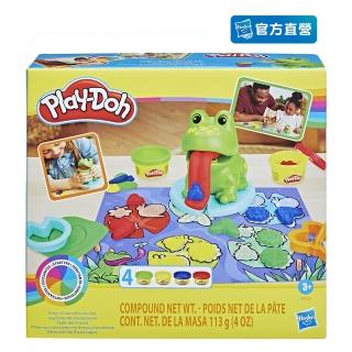 【PLAYDOH 培樂多】學習系列-小青蛙彩色睡蓮池黏土發遊戲組 F6926(幼兒玩具/學習玩具/兒童教具/益智認知)