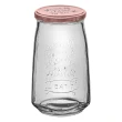 【Vega】Lav方形圓口玻璃收納罐 1L(收納瓶 儲物罐 零食罐)