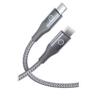 【SHELL 殼牌】USB-C to USB-C反光充電傳輸線 1M(CB-CC012)