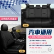 【DE生活】PU汽車通用椅套 防水耐磨皮革座墊 椅套 座墊套(五人座黑色)
