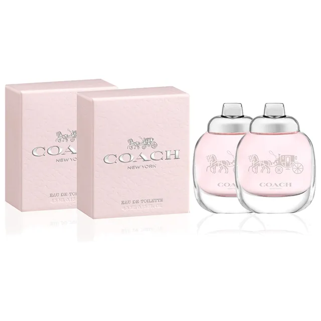 【COACH】New York 時尚經典女性淡香水 4.5ml 小香 2入組(平行輸入)