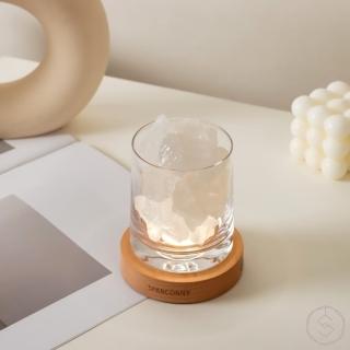 【SPANCONNY 飾品控】淨化平衡 l 白水晶 / 櫸木燈座 l 水晶氣氛燈(桌燈/小夜燈/水晶燈)