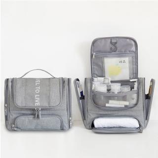 【PUSH!】戶外休閒用品新款防水掛鉤旅行雙開洗漱包便攜洗漱收納包盥洗包(洗漱袋S83
