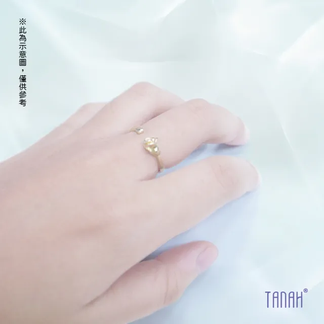 【TANAH】時尚配件 金屬可調節玫瑰款 戒指/手飾(F070)