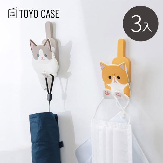 【日本TOYO CASE】動物造型磁吸/壁掛式掛勾收納夾-3入-多款可選(磁性動物造型掛勾夾PVC掛勾收納掛勾夾)