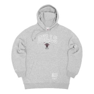 【M&N】Mitchell & Ness 長袖 NBA 男款 灰 Chicago 芝加哥 公牛 連帽 帽T(MNHO008CB)