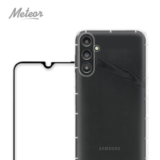 【Meteor】Samsung Galaxy A14 5G 手機保護超值2件組-活動品(透明空壓殼+鋼化膜)