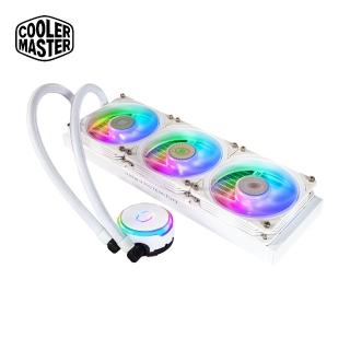 【CoolerMaster】Cooler Master 酷碼 MasterLiquid PL360 FLUX 白色版 水冷散熱器(PL360 FLUX 白色)
