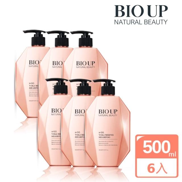 【BIO UP 自然美】根源強健豐盈洗髮精500mlx6入組