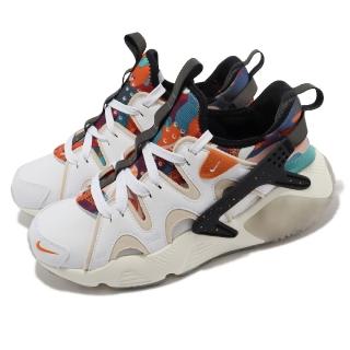 【NIKE 耐吉】休閒鞋 Wmns Air Huarache CRAFT 女鞋 米白 橙色 襪套式 新春 武士鞋(FD4621-181)