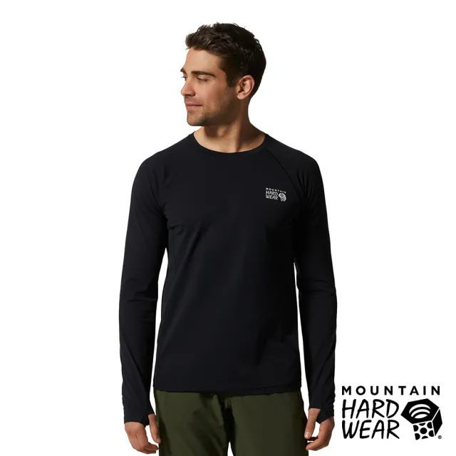 【Mountain Hardwear】Mountain Stretch Long Sleeve 彈性快乾長袖排汗衣 男款 黑色 #1942341