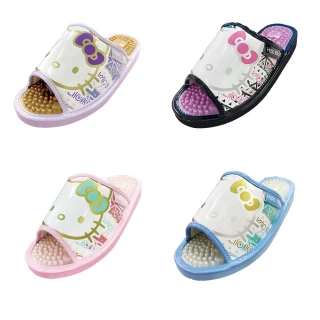 【SANRIO 三麗鷗】日本進口經典Hello Kitty按摩拖鞋(SA4159)