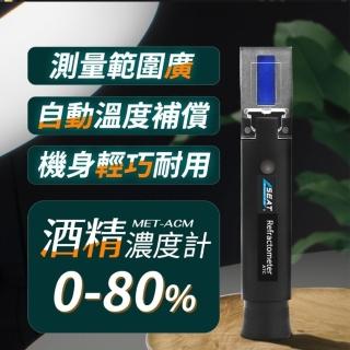 酒精濃度計 乙醇濃度計 酒精% 酒度測量計 光折儀 0-80% 檢驗假酒 測量酒精濃度(MET-ACM工仔人)