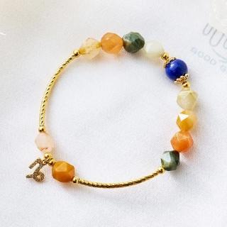 【咕咕好運GoodGoodLuck】12星座「摩羯座」福祿壽水晶手鍊│幸運石-青金石│五行平衡(#助能量#脈輪)