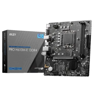 【Intel 英特爾】Intel G7400 CPU+微星 H610M-E 主機板+8G DDR4-3200記憶體(雙核心超值組合包)