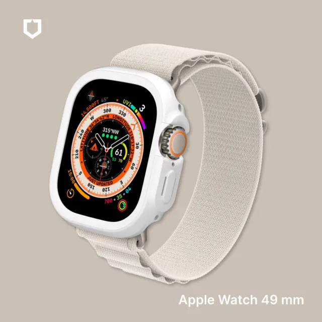 【RHINOSHIELD 犀牛盾】Apple Watch Ultra/Ultra2 49mm CrashGuard NX模組化防摔邊框手錶保護殼