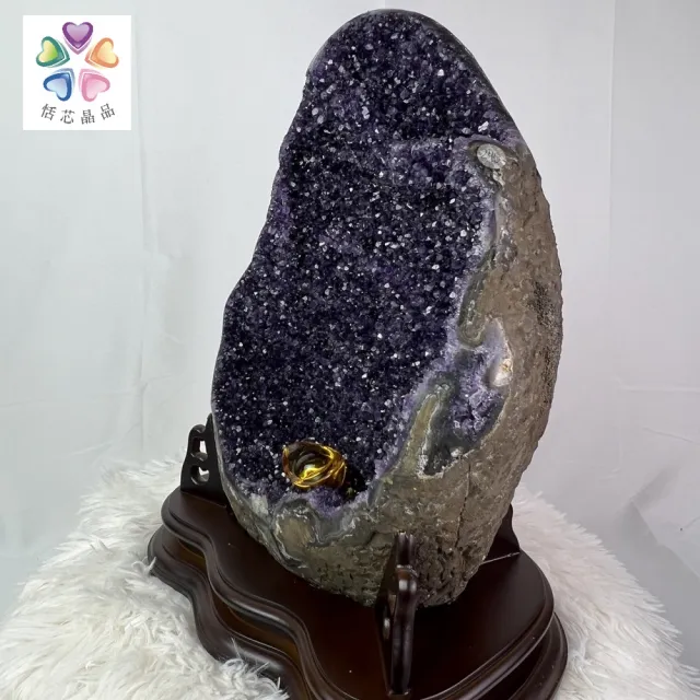 【恬芯晶品】8.3kg頂級烏拉圭紫水晶財位擺設wa1(紫水晶洞招財招貴人開運玄關風水擺件鎮宅擋煞水晶洞)