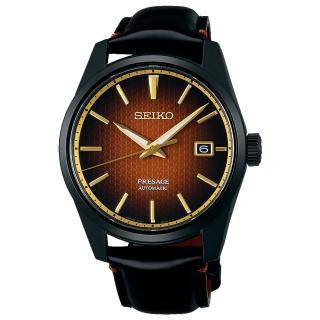【SEIKO 精工】PRESAGE 限量歌舞伎新銳機械錶-咖啡x黑/39.3mm 雙12限定(SPB331J1/6R35-02B0R)
