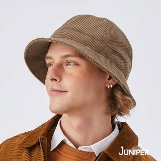 【Juniper 朱尼博】秋冬保暖燈芯絨時尚圓頂漁夫帽(冬帽/多色可選)