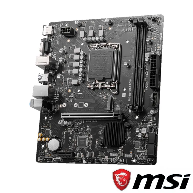 【MSI 微星】PRO H610M-E DDR4 主機板