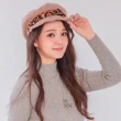 【Wonderland】個性豹紋金屬羊毛貝雷帽(3色)