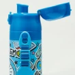 【小禮堂】哆啦A夢 兩用不鏽鋼保溫杯附背帶 470ml/430ml - 藍滿版道具款(平輸品)(保溫瓶)