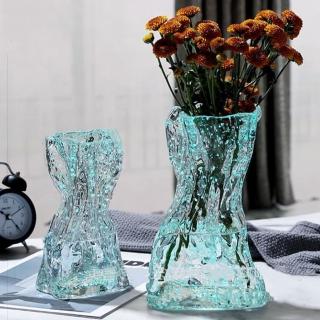 【JEN】螢光玻璃花器花瓶高18.5cm