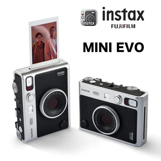 【FUJIFILM 富士】mini EVO 拍立得基本套組(馬上看 即可拍 相印機 數位相機 拍立得)