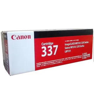 【Canon】官方直營 CRG-337 原廠黑色碳粉匣(適用：MF212w/MF216n/MF229dw/MF232w/MF244dw/MF236n/MF249dw)