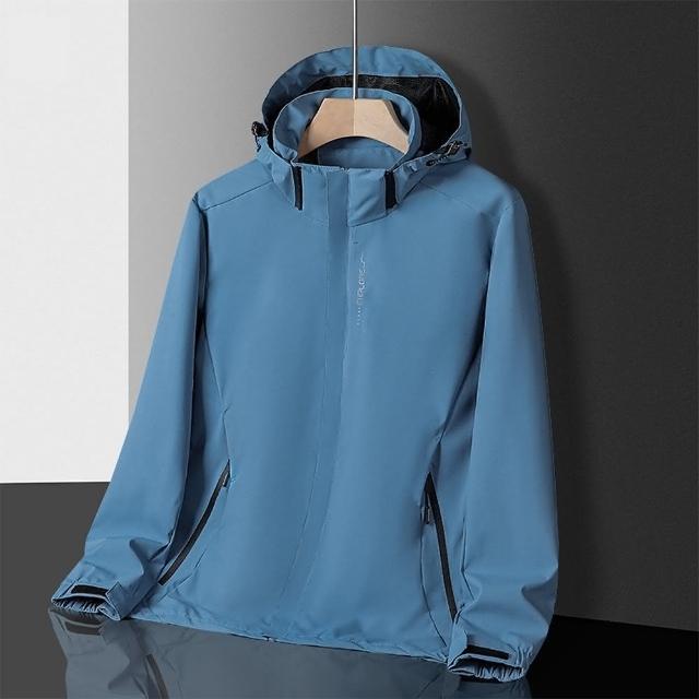【米蘭精品】現貨+預購 衝鋒衣連帽夾克(防風保暖防水戶外男女衝鋒外套18色74db59)