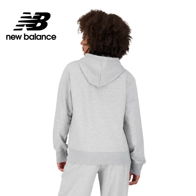 【NEW BALANCE】NB 連帽長袖上衣_女裝_灰色_WT31533AG(美版 版型偏大)