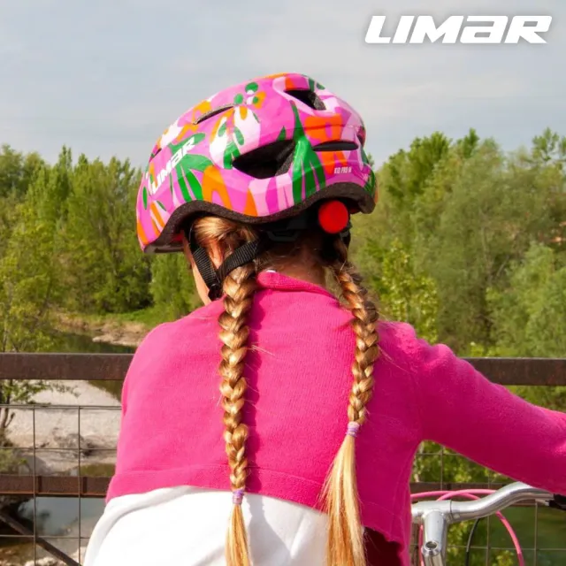 【LIMAR】兒童自行車用防護頭盔 KID PRO M / 粉(車帽 自行車帽 單車安全帽 輕量化)