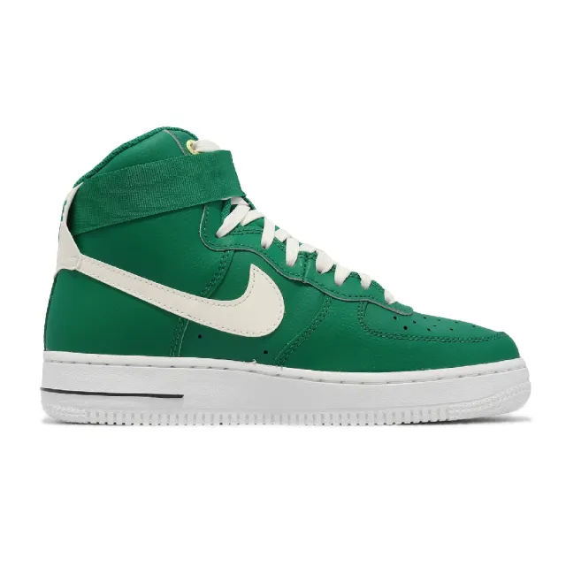 NIKE 耐吉】休閒鞋Wmns Air Force 1 HI SE 女鞋綠白AF1 40週年金扣星星