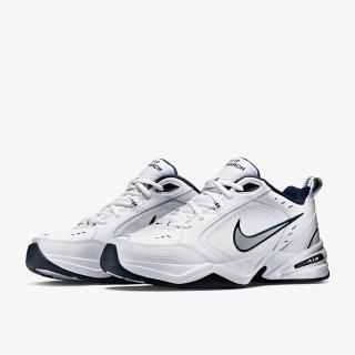 【NIKE 耐吉】休閒鞋 男女鞋 運動鞋 老爹鞋 厚底 AIR MONARCH IV 白銀 415445-102